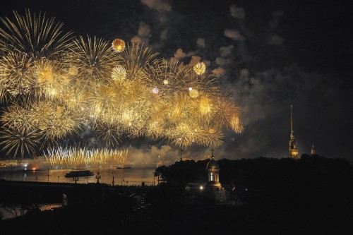 Fireworks in Saint Petersburg