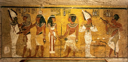 Egypt, King Tut Tomb wall